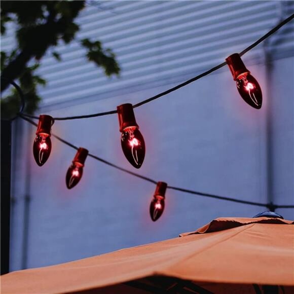 25Ft Halloween Dark Purple String Lights, C9 Black Purple String Lights - Picture 3 of 8